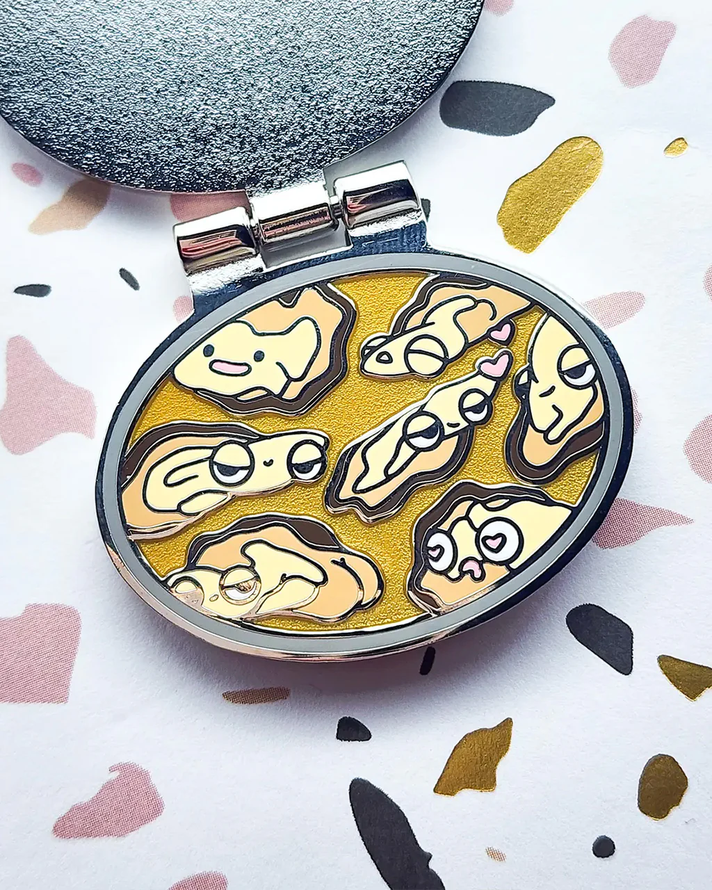 Tinned Oysters Enamel Pin